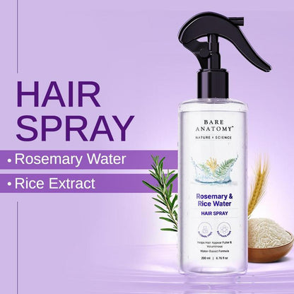 Rosemary & Rice Water Hair Spray- 200ml