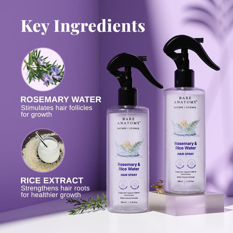 Rosemary & Rice Water Hair Spray- 200ml